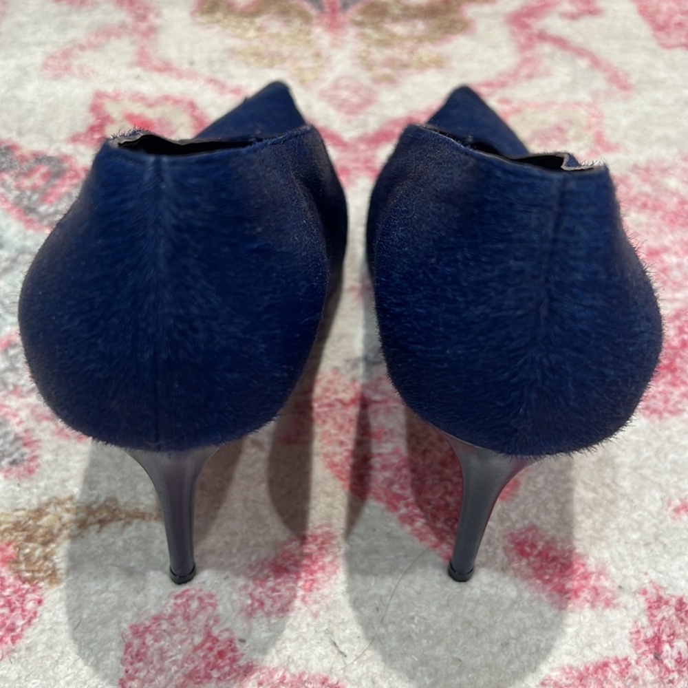 NWOT Celine Pony Hair Navy Shoes - Picture 3 of 6